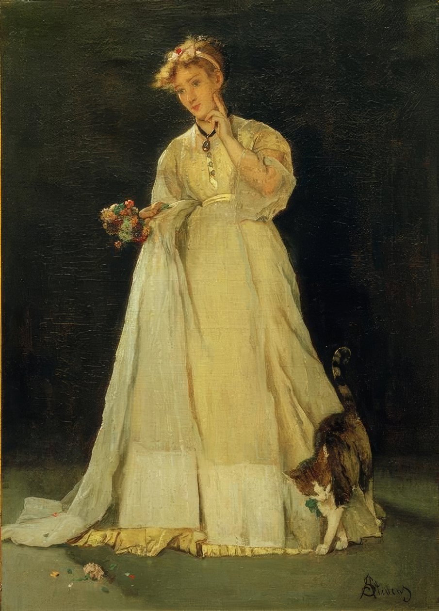 A. Stevens, Ofelia o El ramo desgarrado de Alfred Emile Stevens