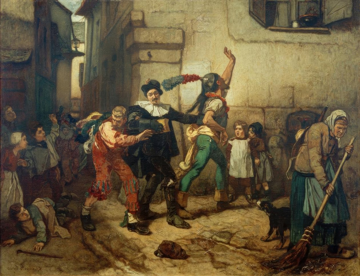 Alfred Stevens, Juego de máscaras, mañana del Miércoles de Ceniza de Alfred Emile Stevens