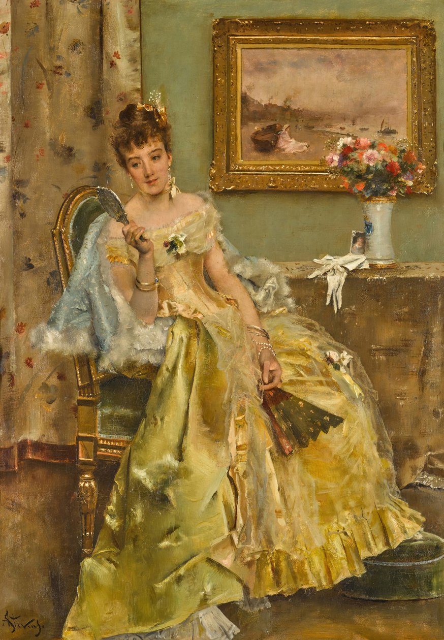Coquetería de Alfred Emile Stevens