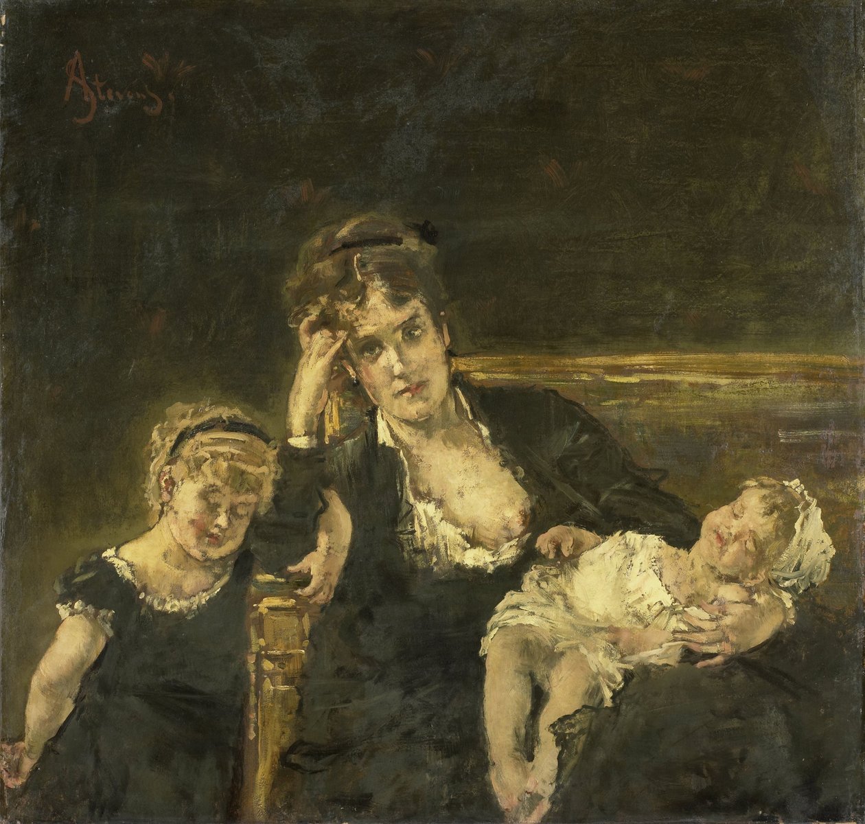 La viuda de Alfred Emile Stevens