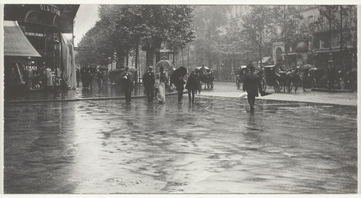 Un día lluvioso en el bulevar, París de Alfred Stieglitz