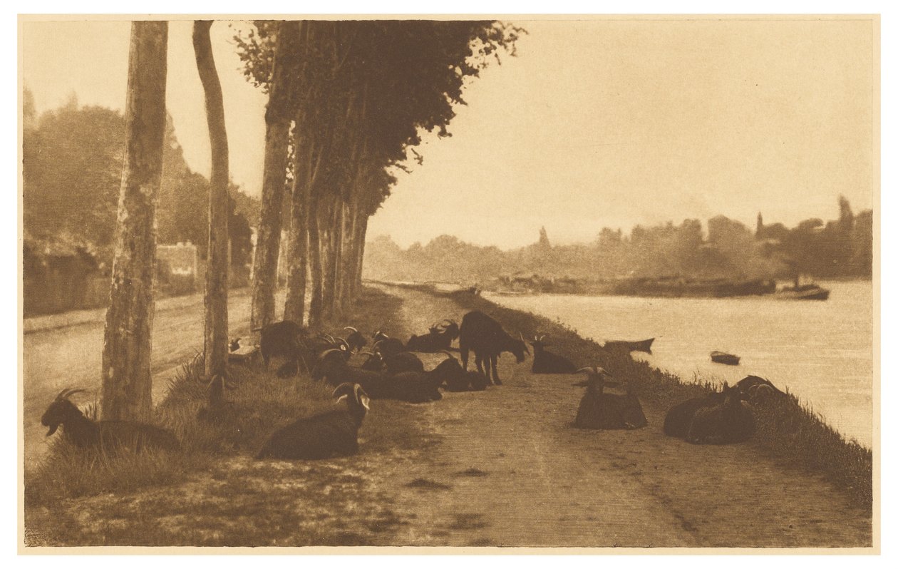 [En el Sena - Cerca de París] de Alfred Stieglitz
