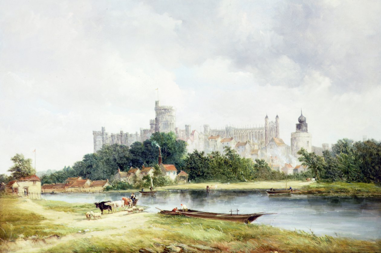 Castillo de Windsor desde Brocas Meadows de Alfred Vickers