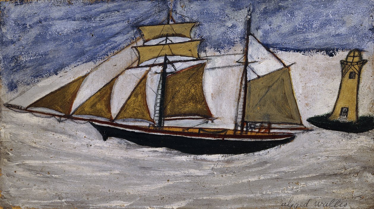Barco y Faro de Alfred Wallis