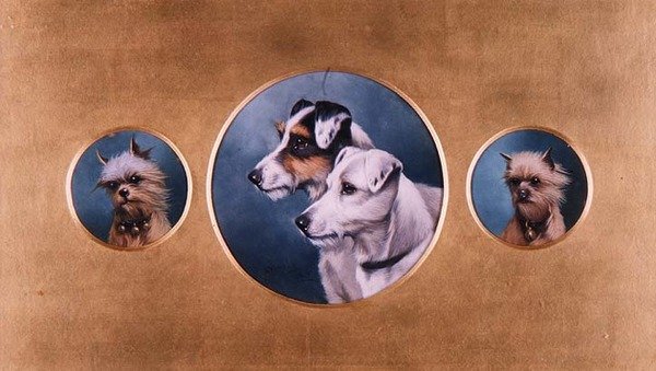 Fox Terriers y Yorkshire Terriers de Alfred Wheeler
