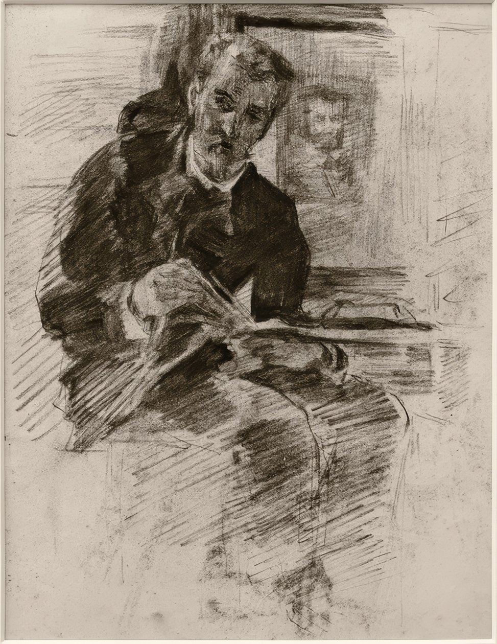 Hombre leyendo de Alfred William Finch