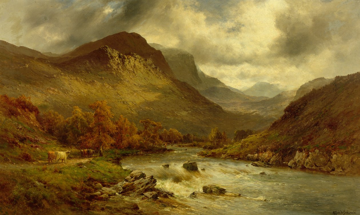 Otoño en Selkirk de Alfred de Breanski