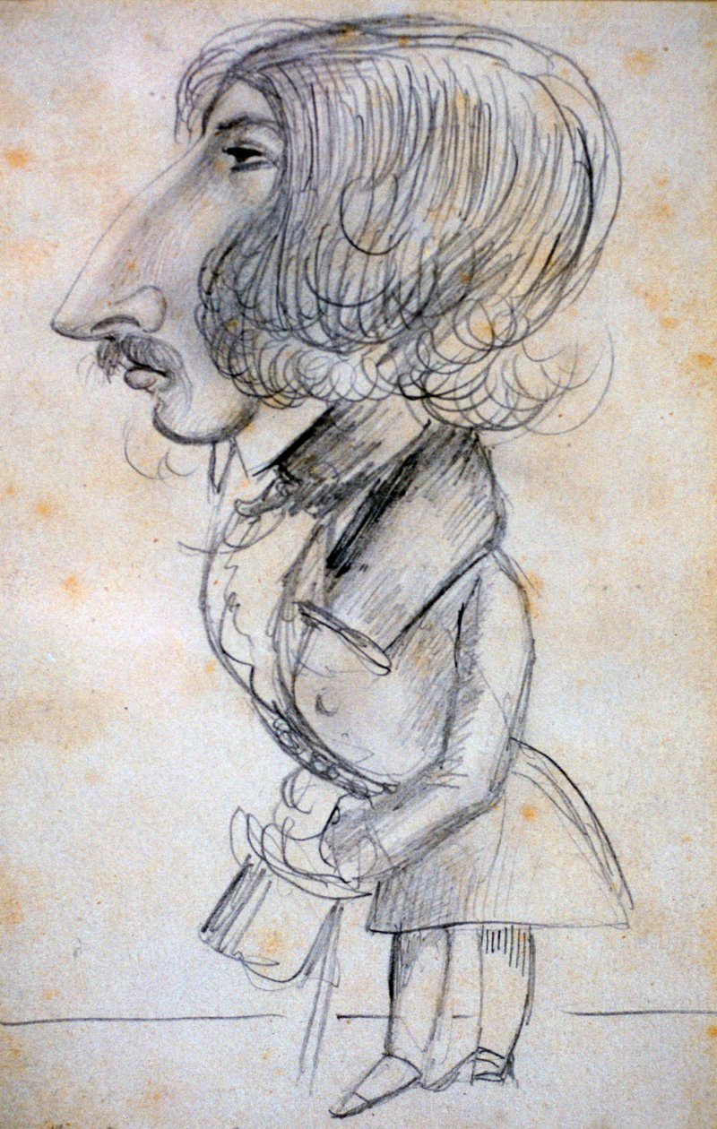 Autorretrato, 1838 de Alfred de Musset