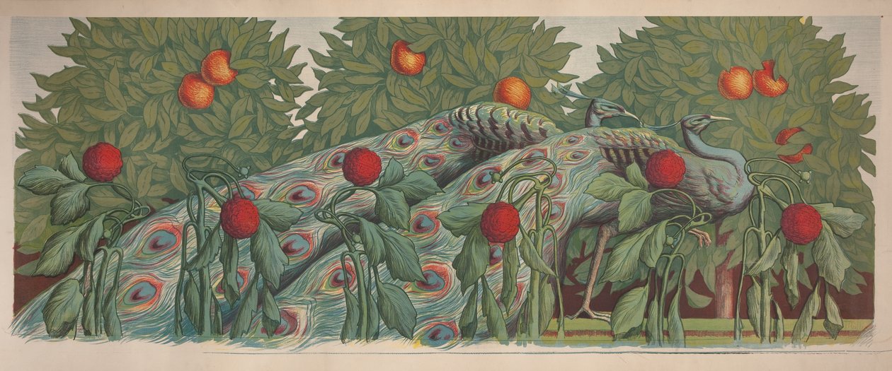Los pavos reales, 1903 de Alfredo Müller
