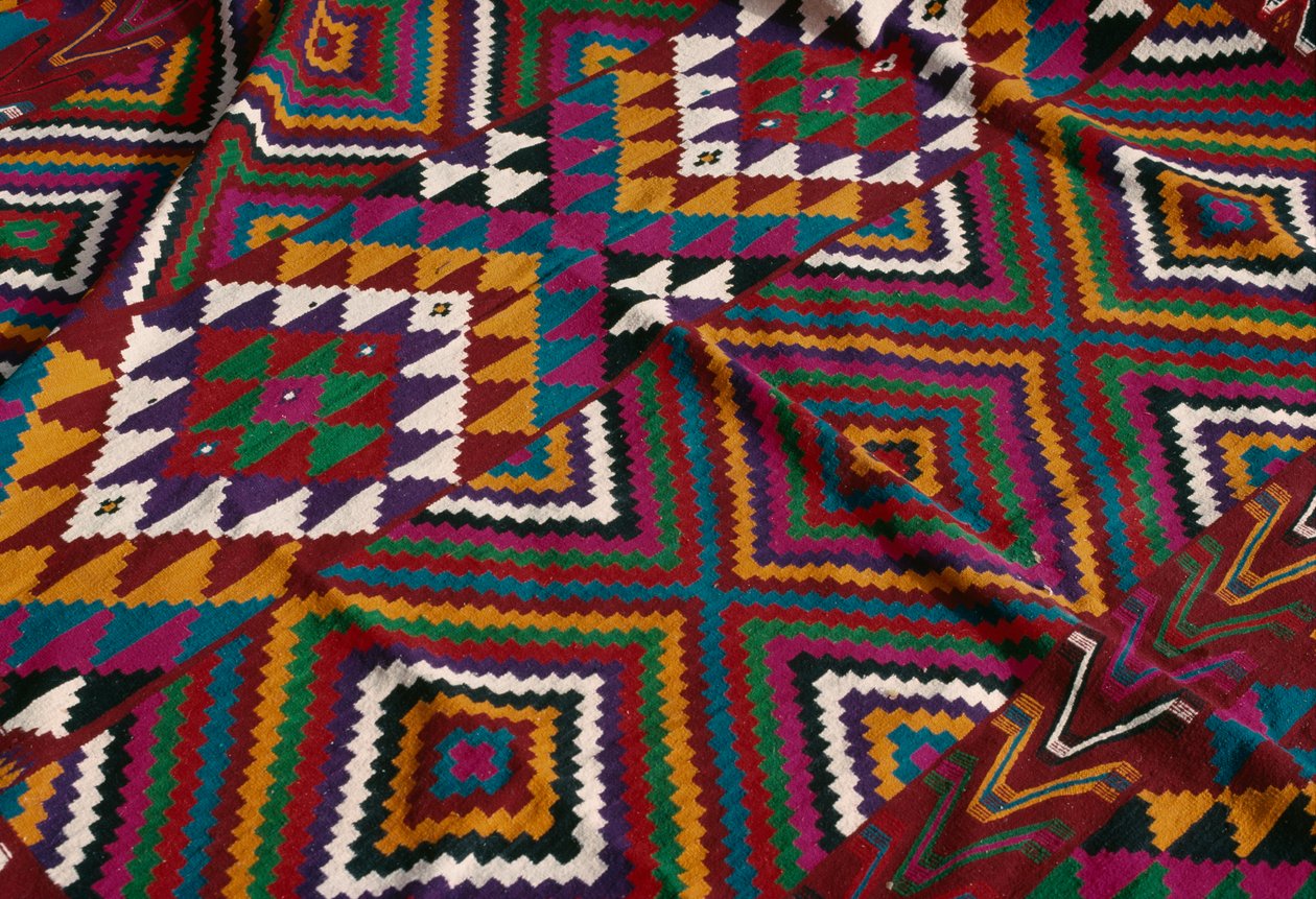 Alfombra del valle de Mzab, detalle de Algerian School