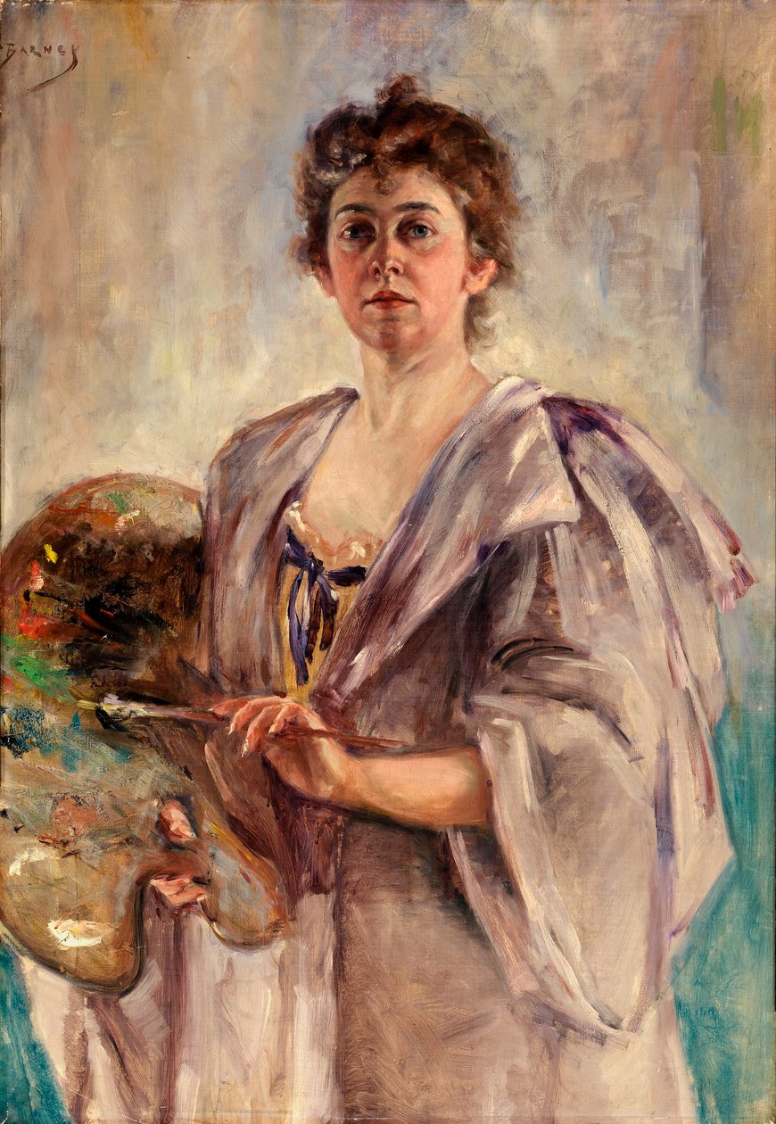 Autorretrato con bata de pintor de Alice Pike Barney
