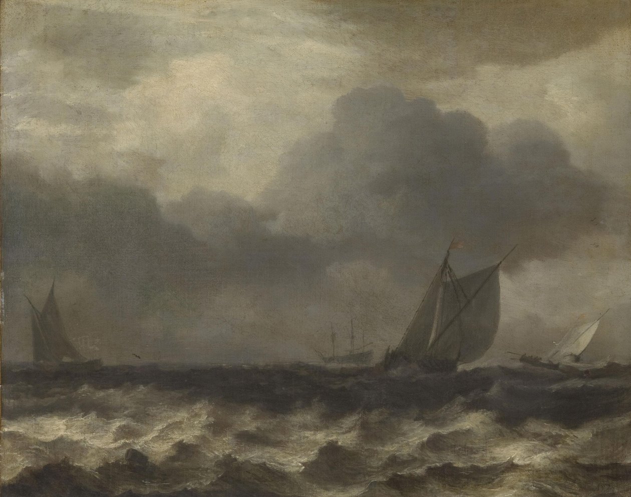 Mar agitado de Allaert van Everdingen