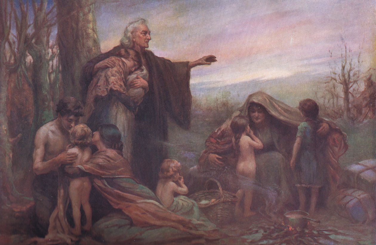 El vínculo de la hermandad, Bibbys Annual, 1916-17 de Allan Douglas after Davidson