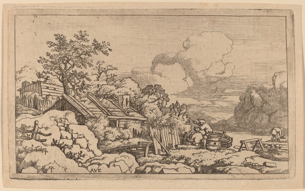 Cabaña del carpintero de Allart van Everdingen