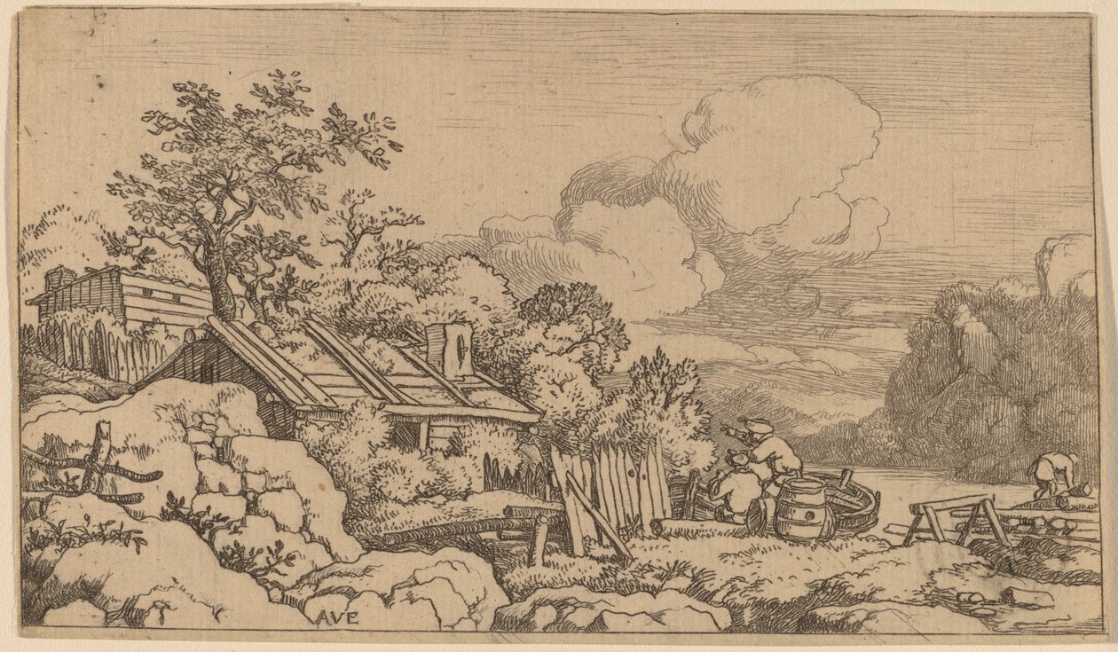 Cabaña del carpintero de Allart van Everdingen