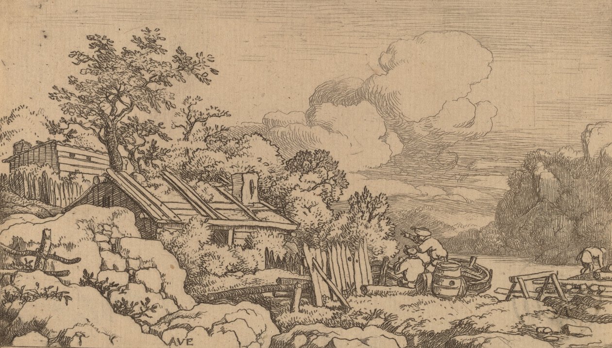 Cabaña del carpintero de Allart van Everdingen