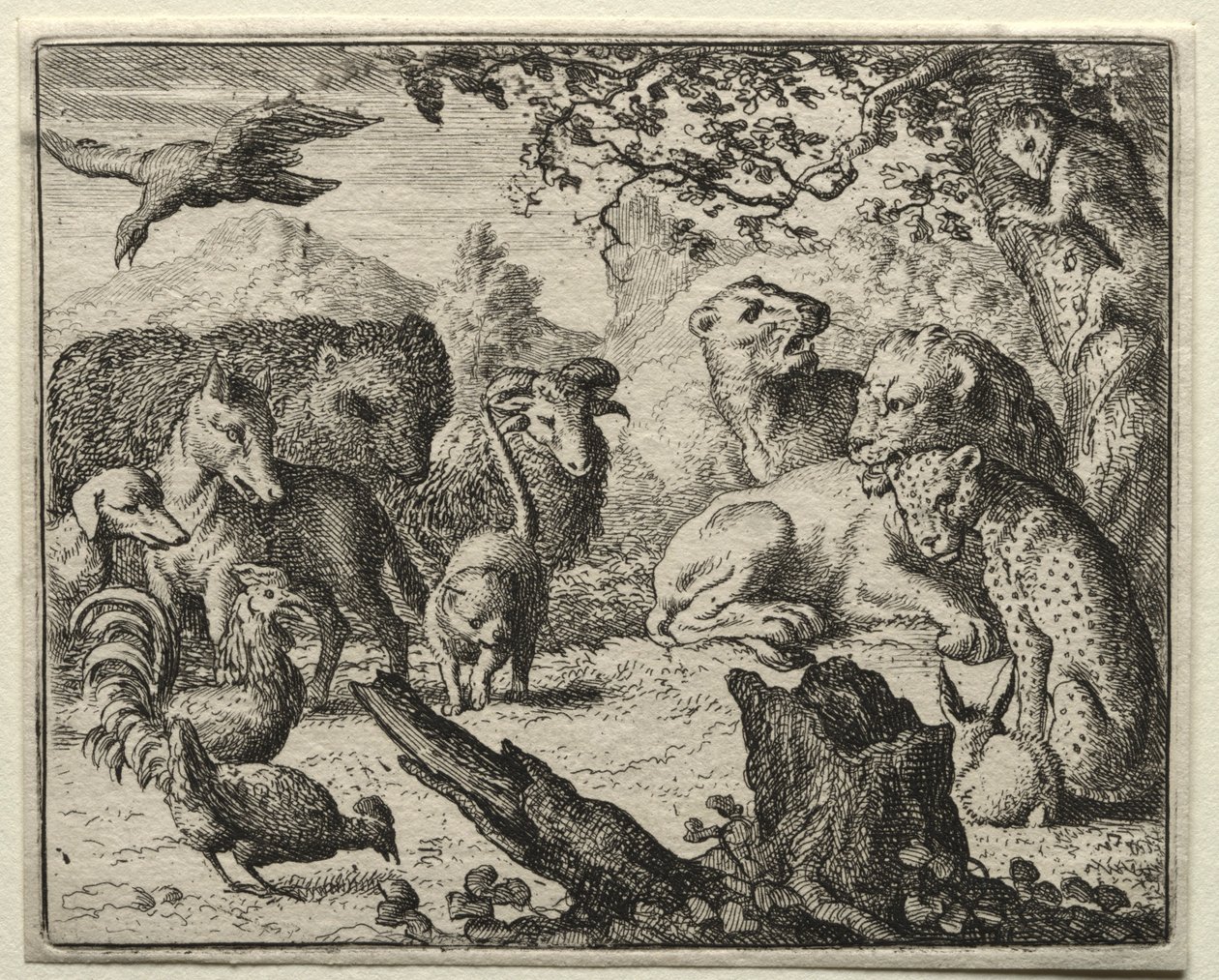 Reynard el Zorro: La Corte de los Leones de Allart van Everdingen
