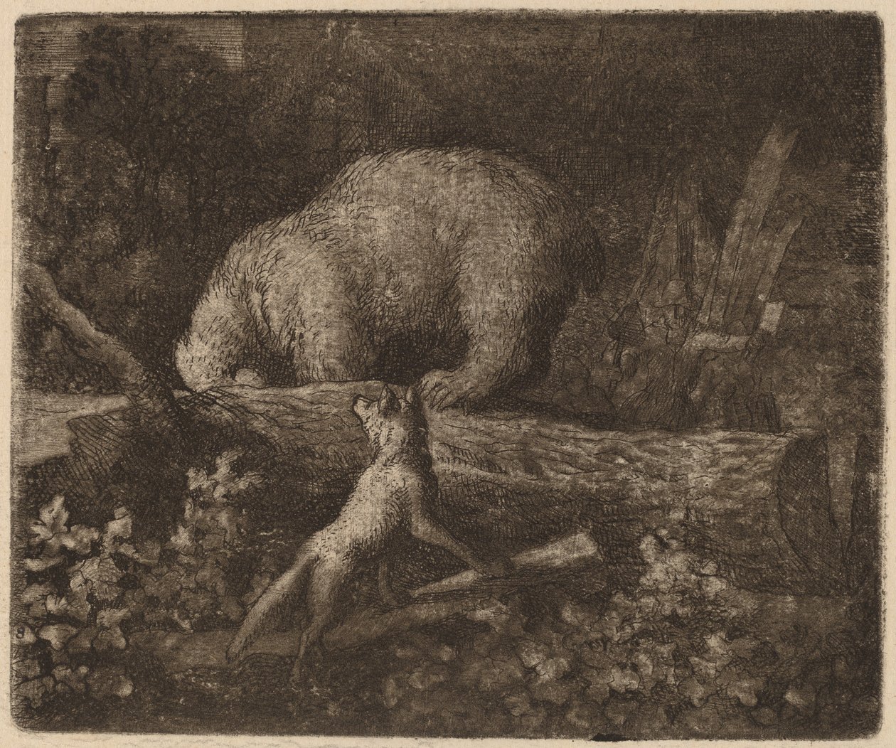 El oso atrapado, probablemente c. 1645-1656 de Allart van Everdingen