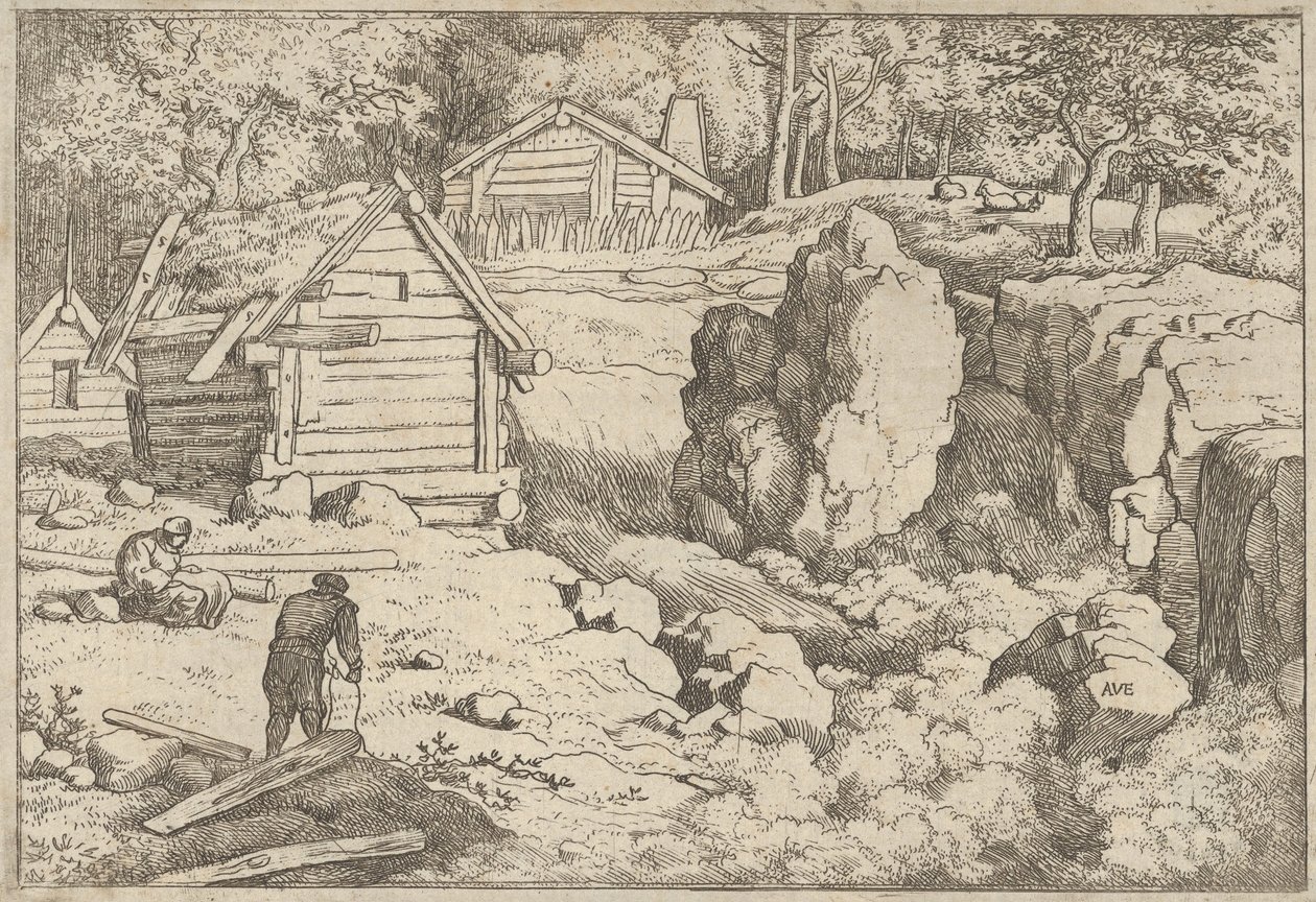 El carpintero, siglo XVII de Allart van Everdingen
