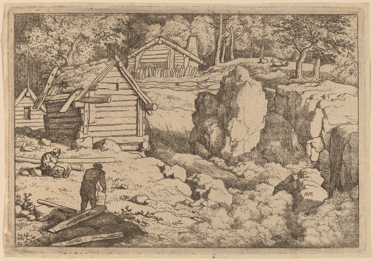 El carpintero, probablemente c. 1645-1656 de Allart van Everdingen