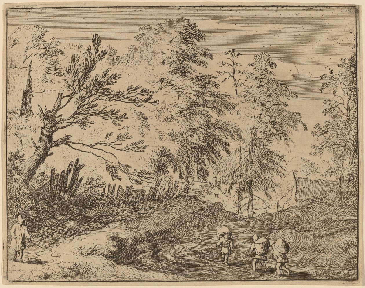 Tres Porteadores de Allart van Everdingen