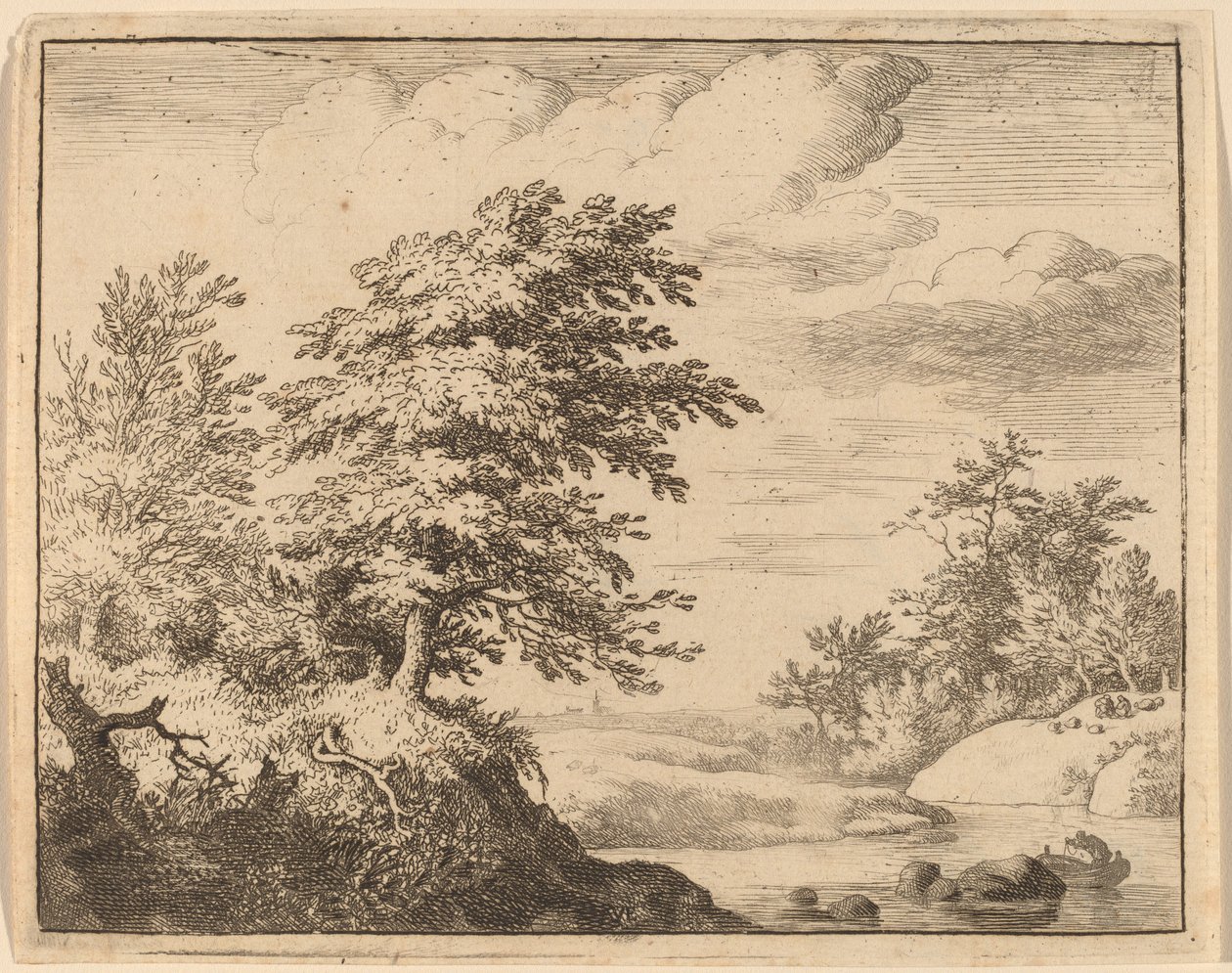 Río serpenteante, probablemente c. 1645-1656 de Allart van Everdingen
