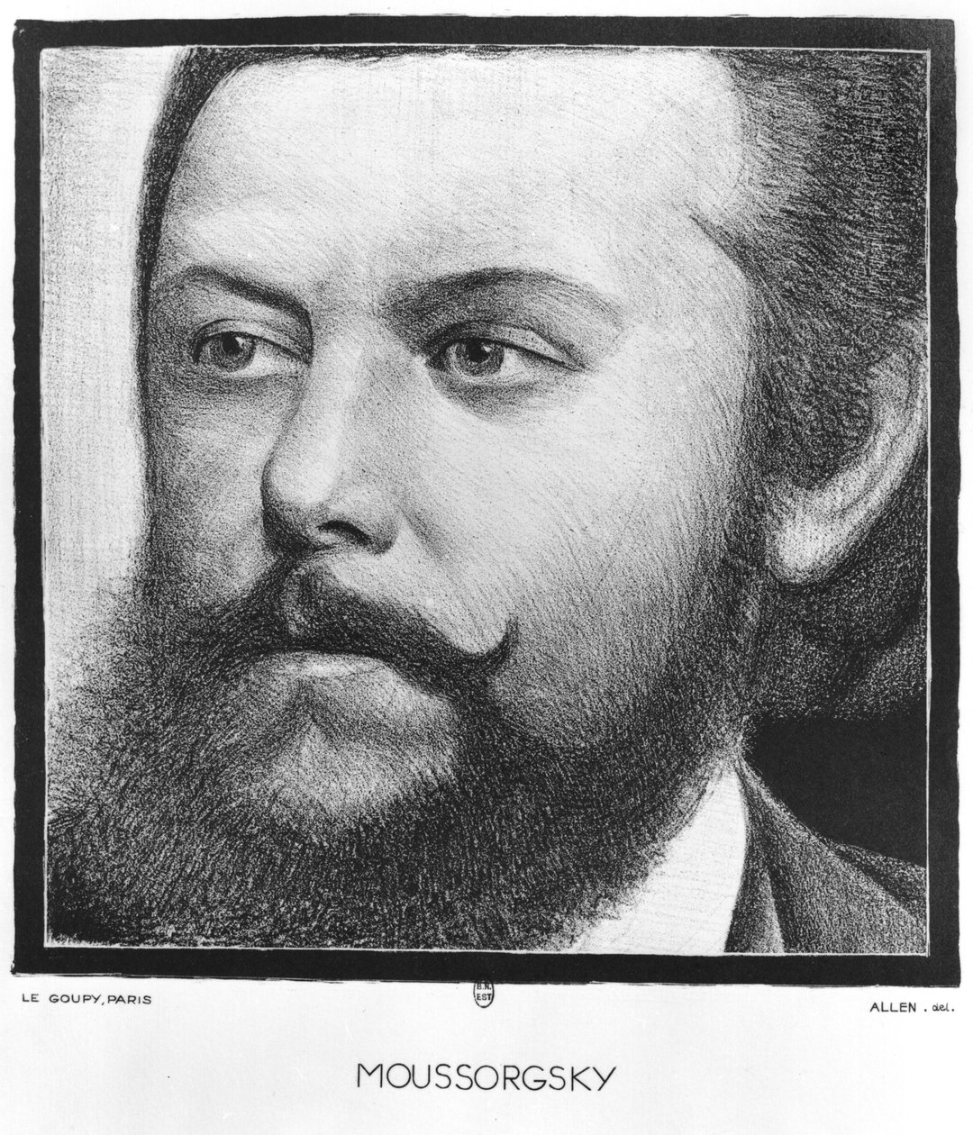 Retrato de Modest Petrovich Moussorgsky de Allen
