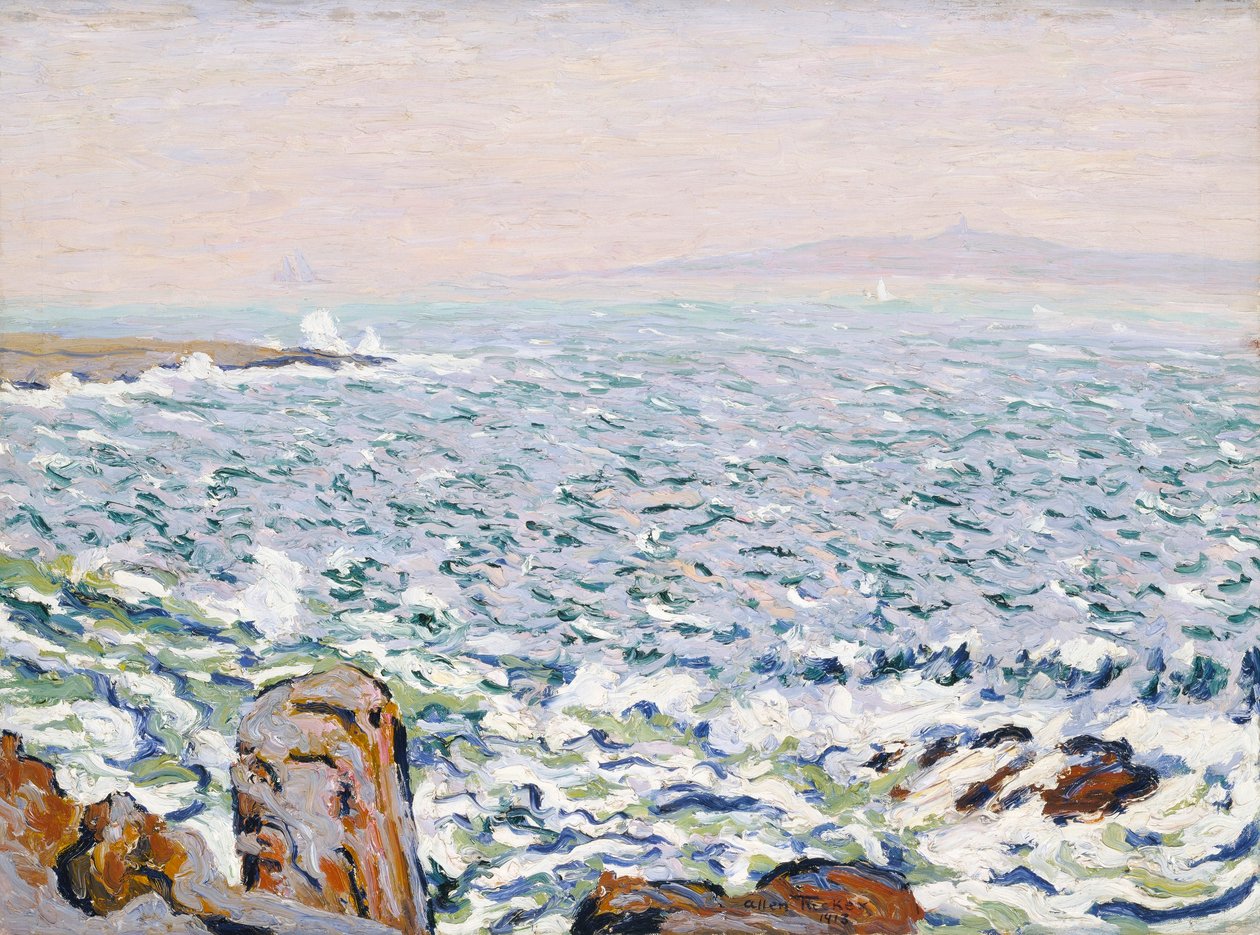 Rompiendo el oleaje, Cranberry Island de Allen Tucker