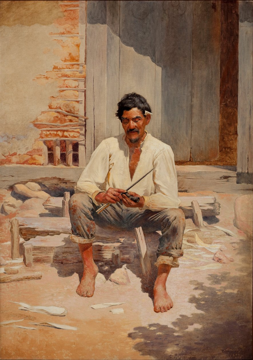 Caipira cortando tabaco de Almeida Júnior