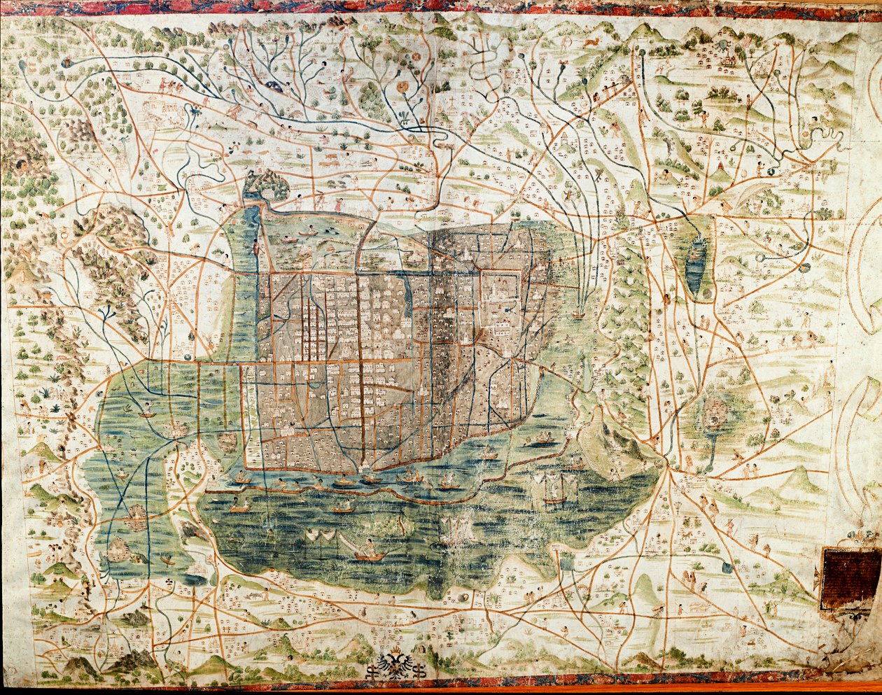 Mapa de México (manuscrito) de Alonso de Santa Cruz