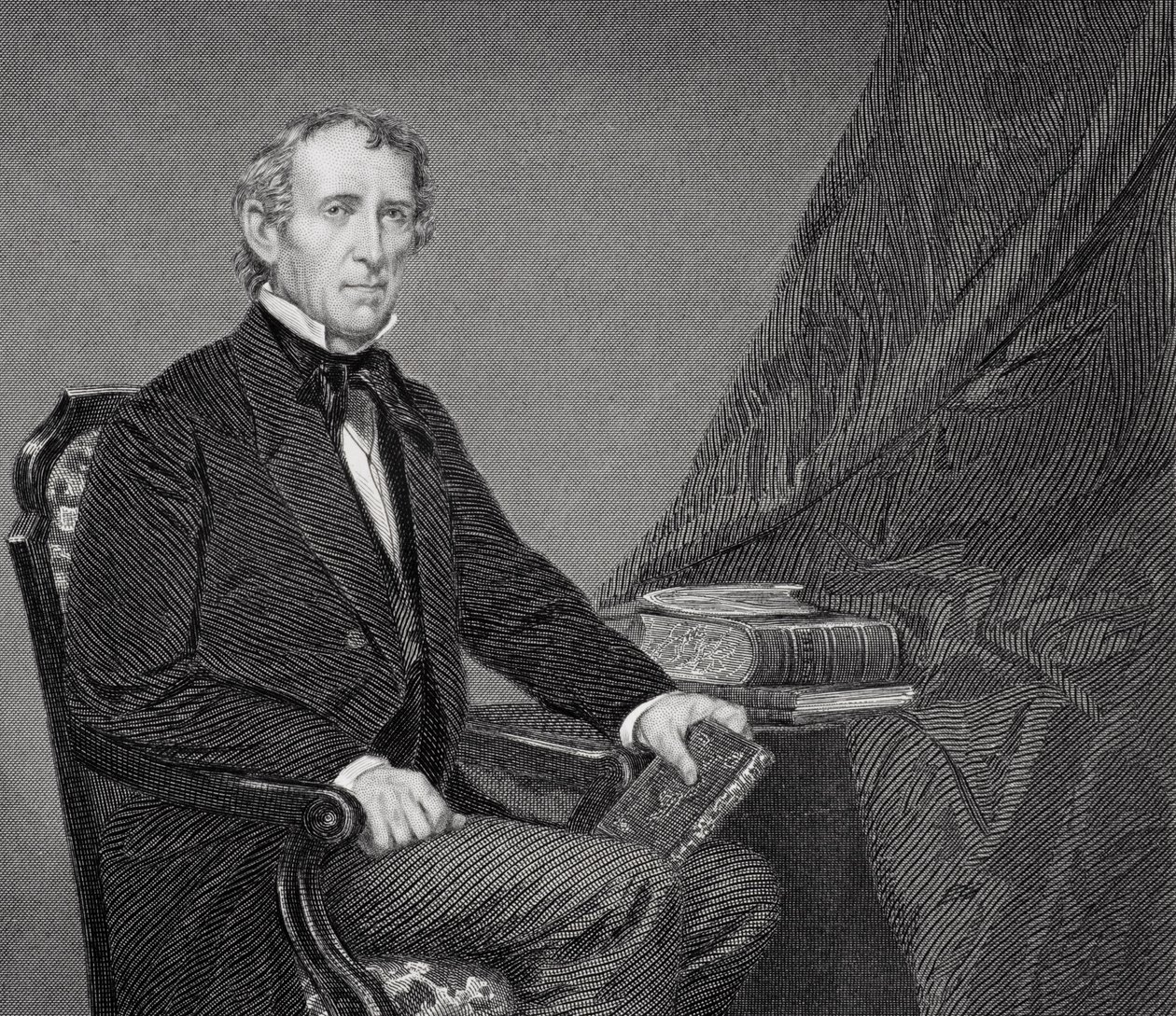Retrato de John Tyler (1790-1862) (detalle) de Alonzo Chappel
