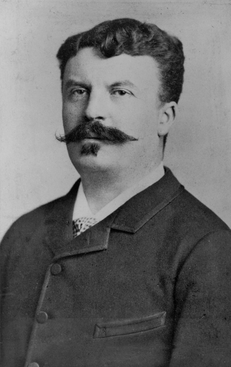 Retrato de Guy de Maupassant de Alphonse Liebert