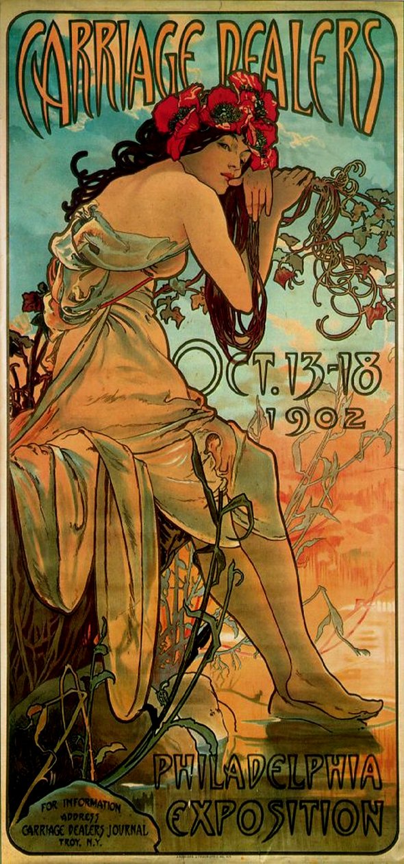 Comerciantes de carruajes, 1902 de Alphonse Mucha