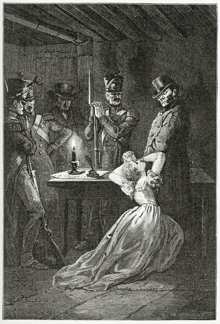 Ilustración de Los Miserables, siglo XIX de Alphonse Marie de Neuville