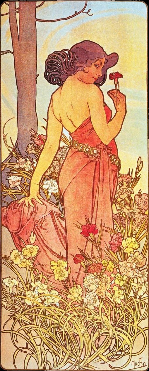 Clavel de Alphonse Mucha