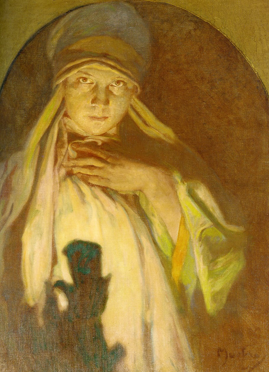 La hechicera de Alphonse Mucha
