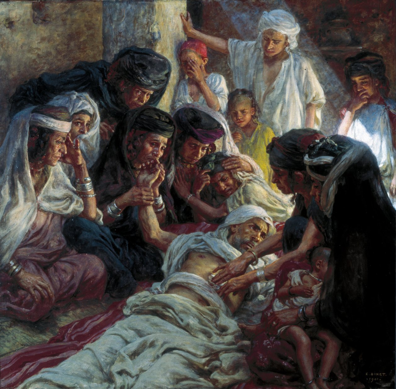 Alrededor de un moribundo de Alphonse Etienne Dinet