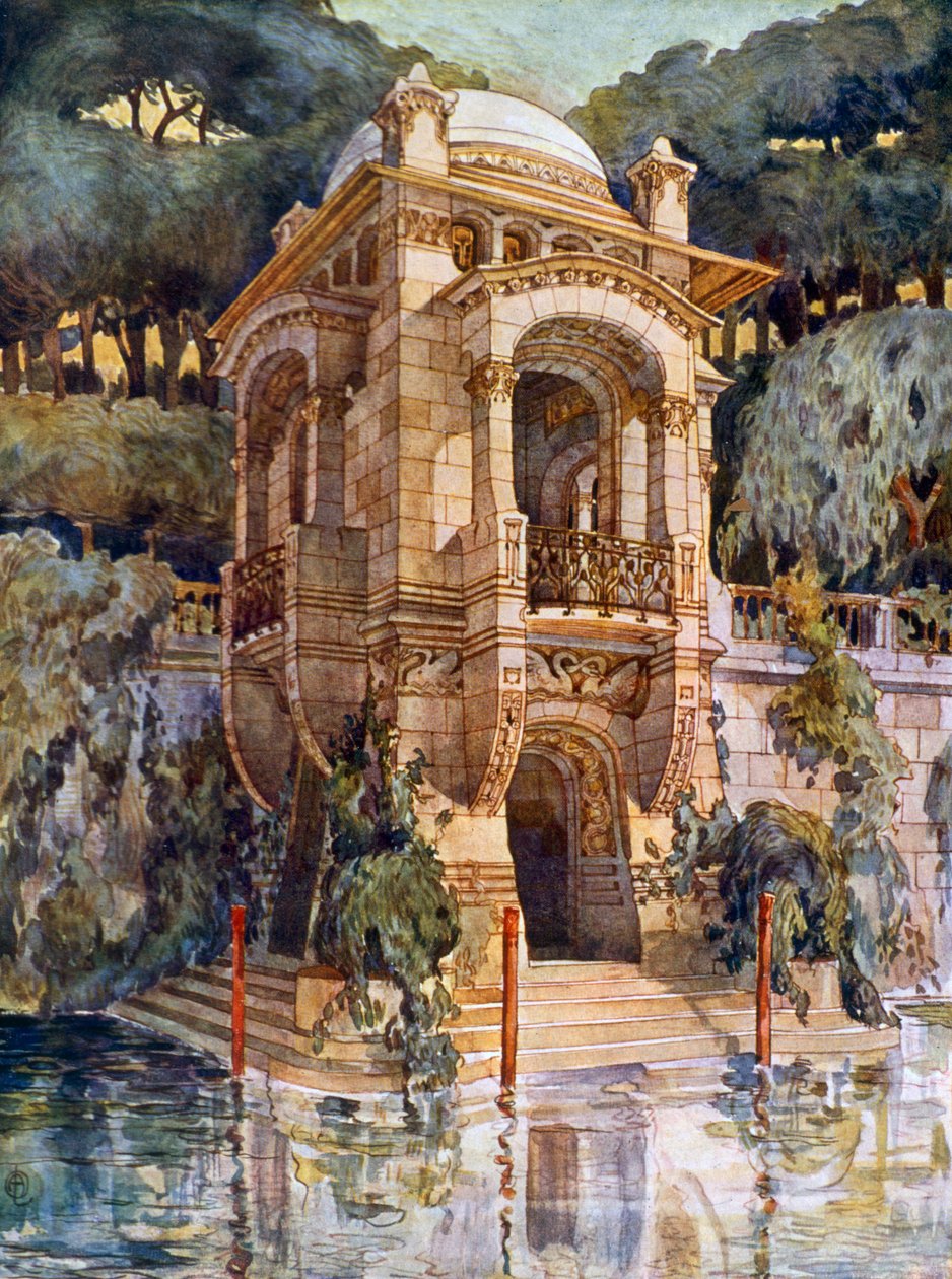 Fancy Garden (litografía en color) de Alphonse Laverriere