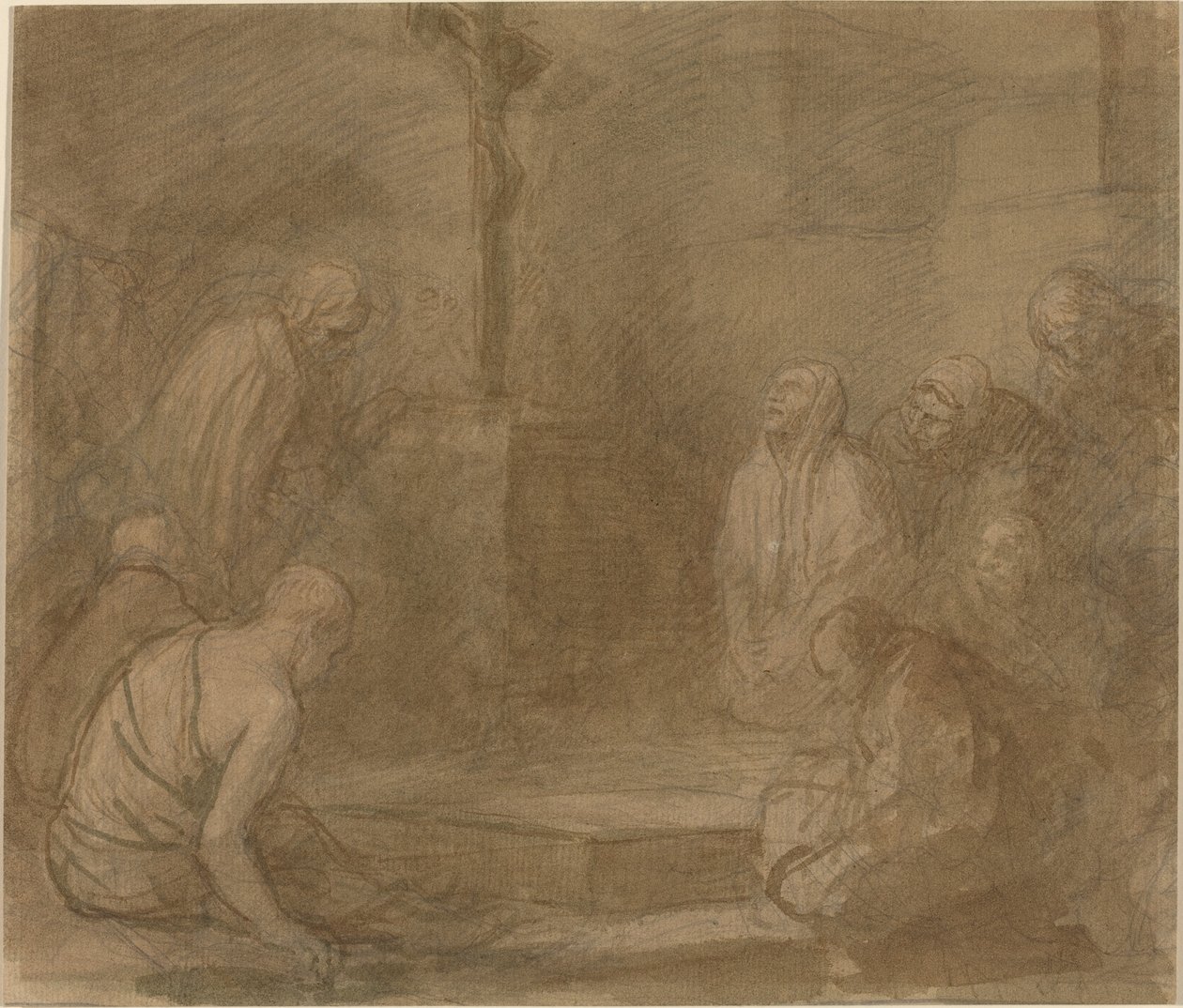 Al pie de la cruz de Alphonse Legros