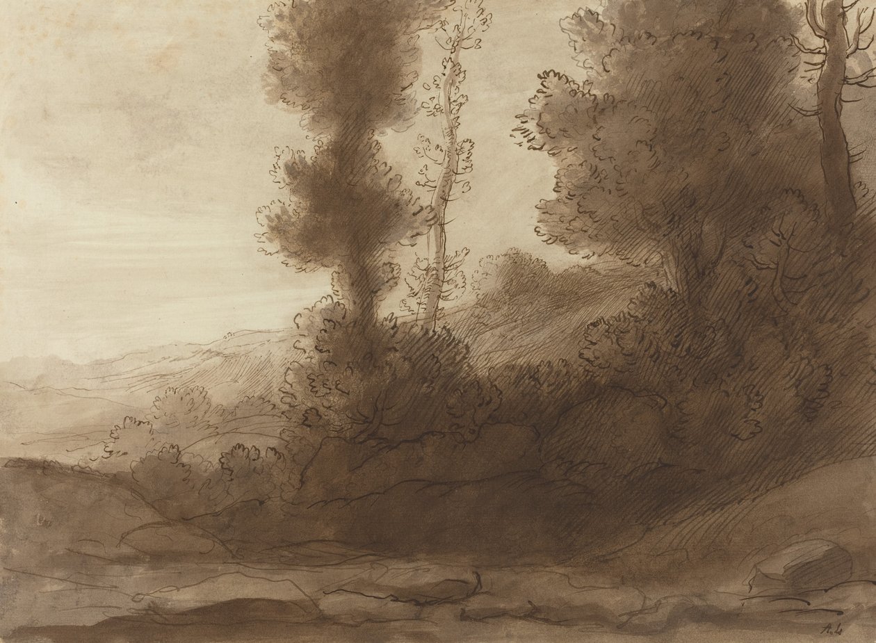 Al Pie de la Colina de Alphonse Legros