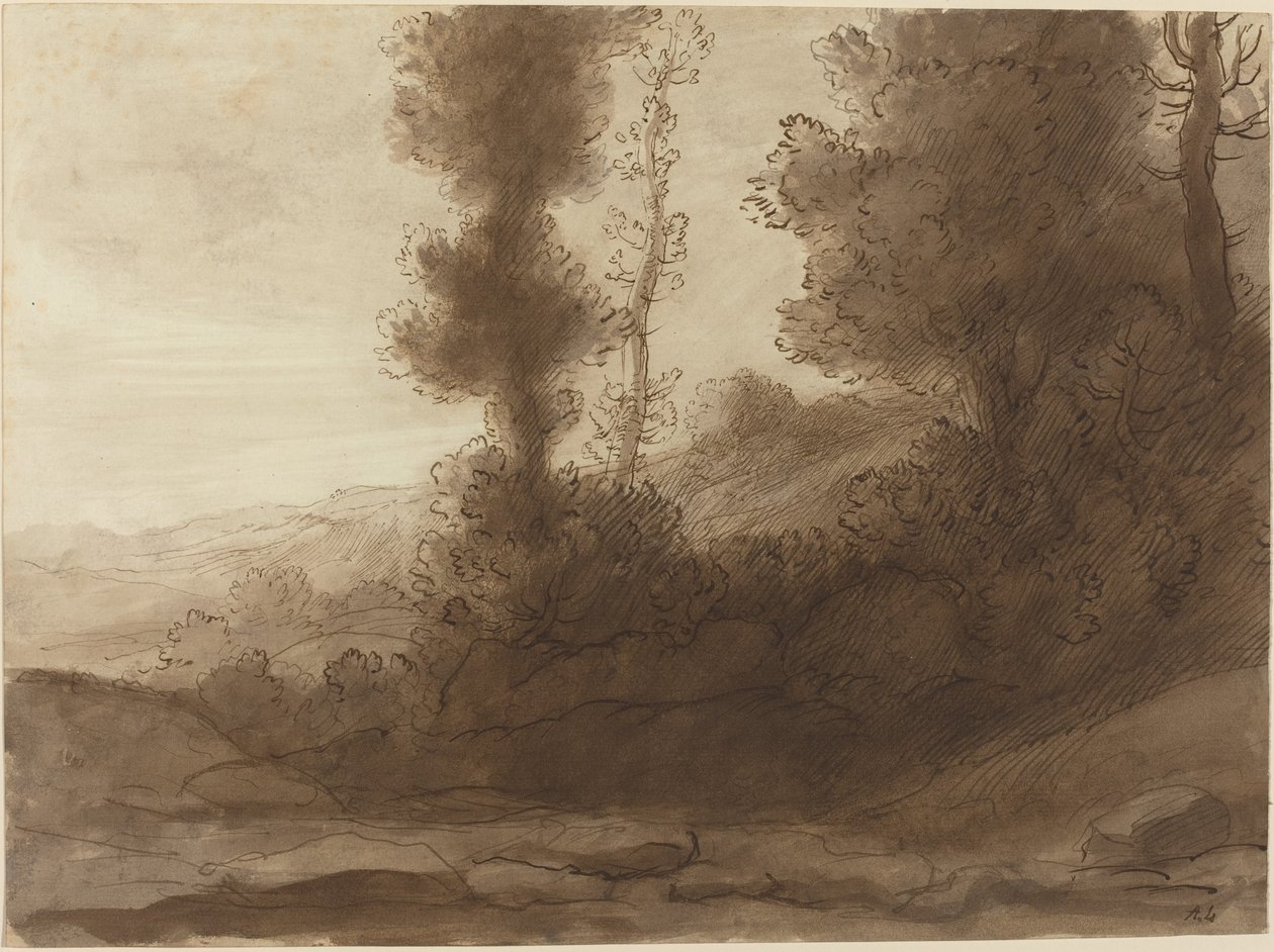 Al Pie de la Colina de Alphonse Legros