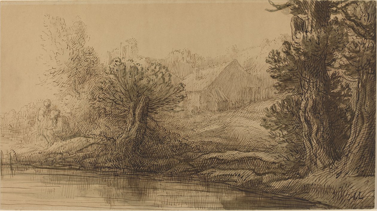Orilla de un río de Alphonse Legros