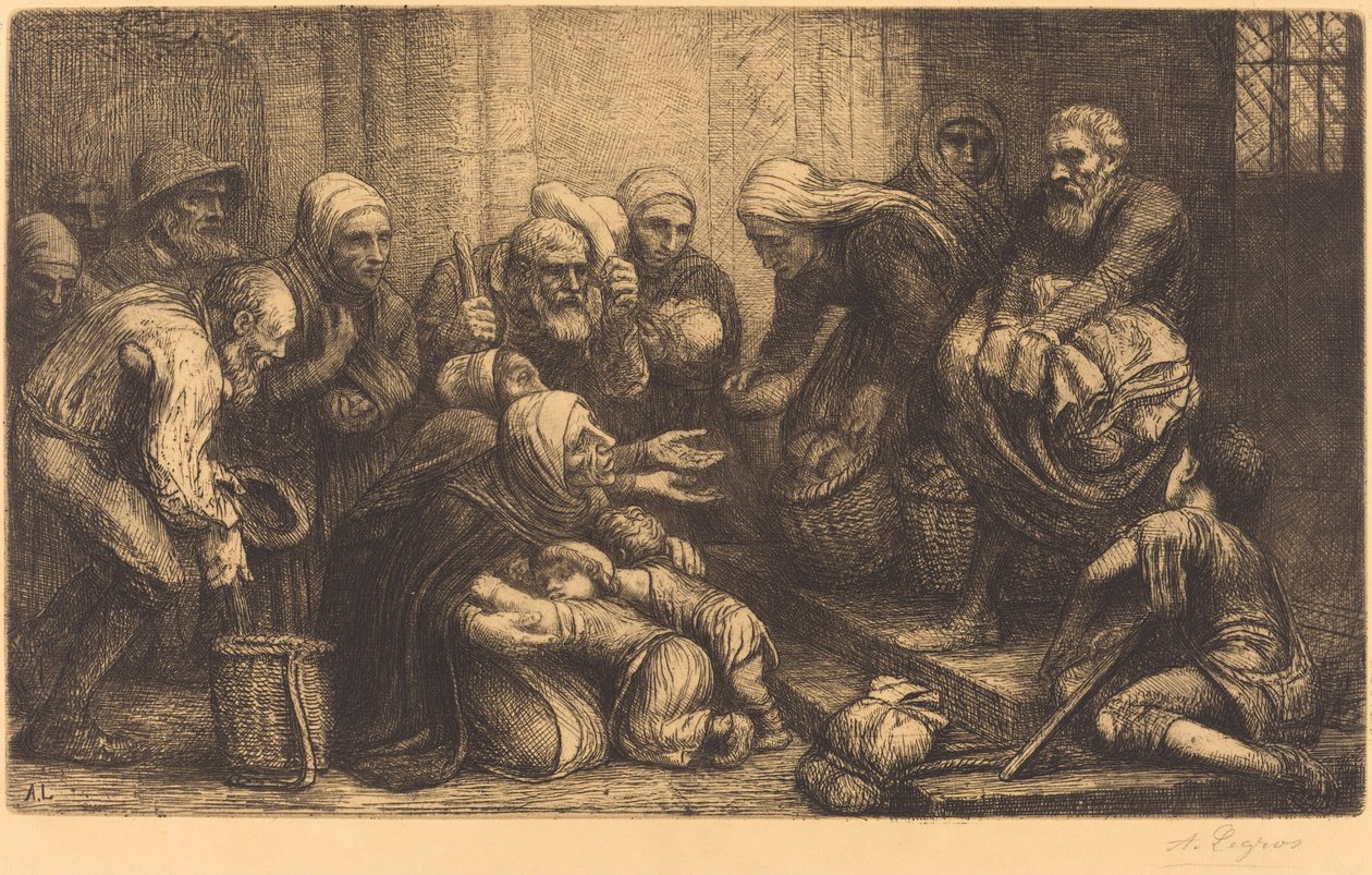 Mendigos de Bruselas de Alphonse Legros