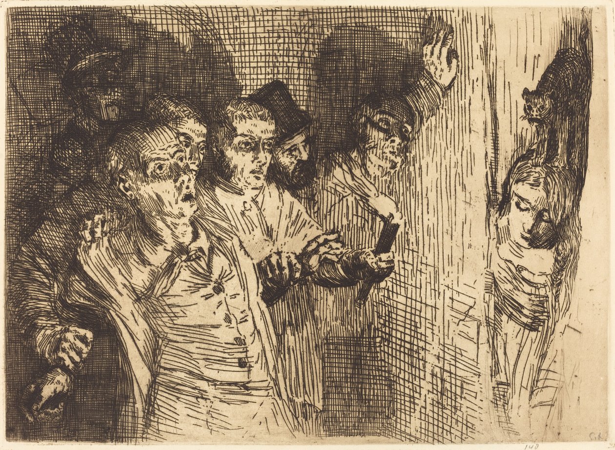 Gato negro de Alphonse Legros