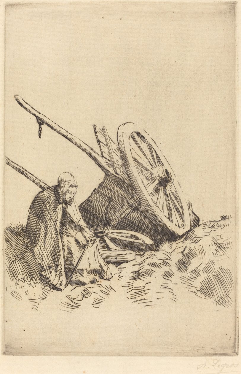 Carro roto (La charrette brisée) de Alphonse Legros