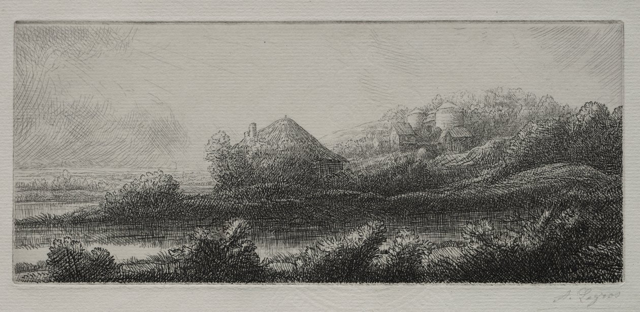 Cabaña en el pantano de Alphonse Legros