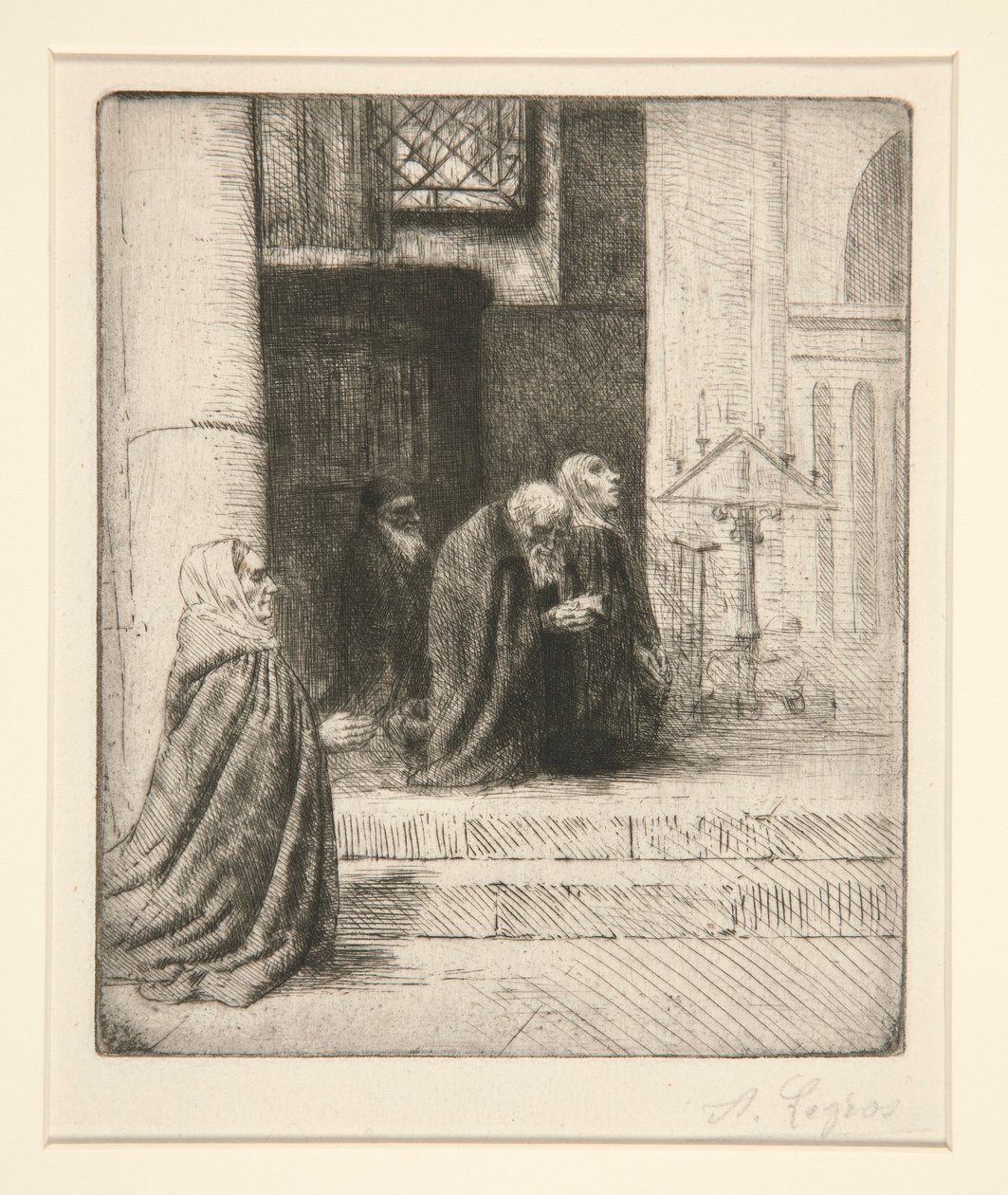 Interior de la iglesia (Interior d de Alphonse Legros