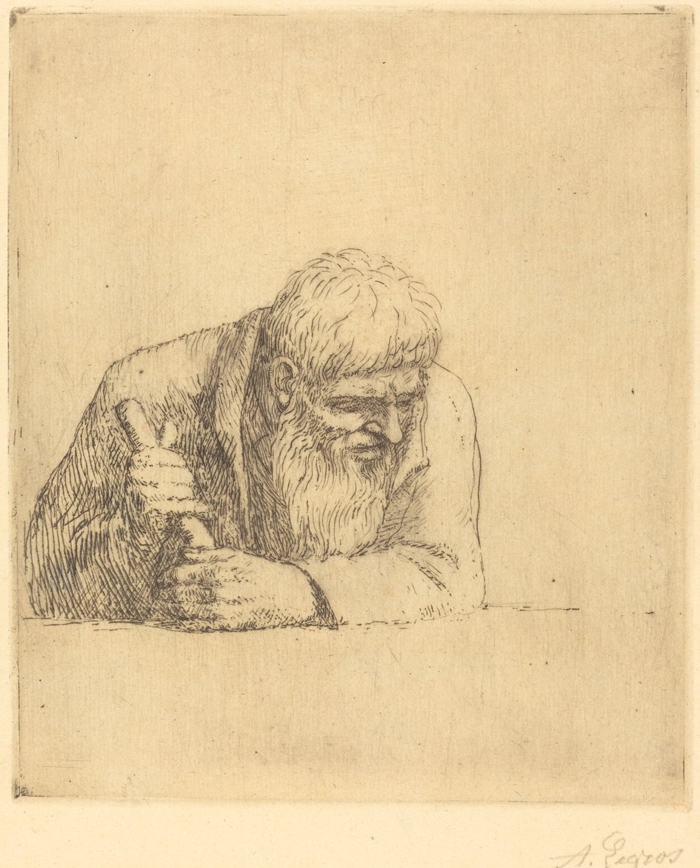 Hombre curioso de Alphonse Legros