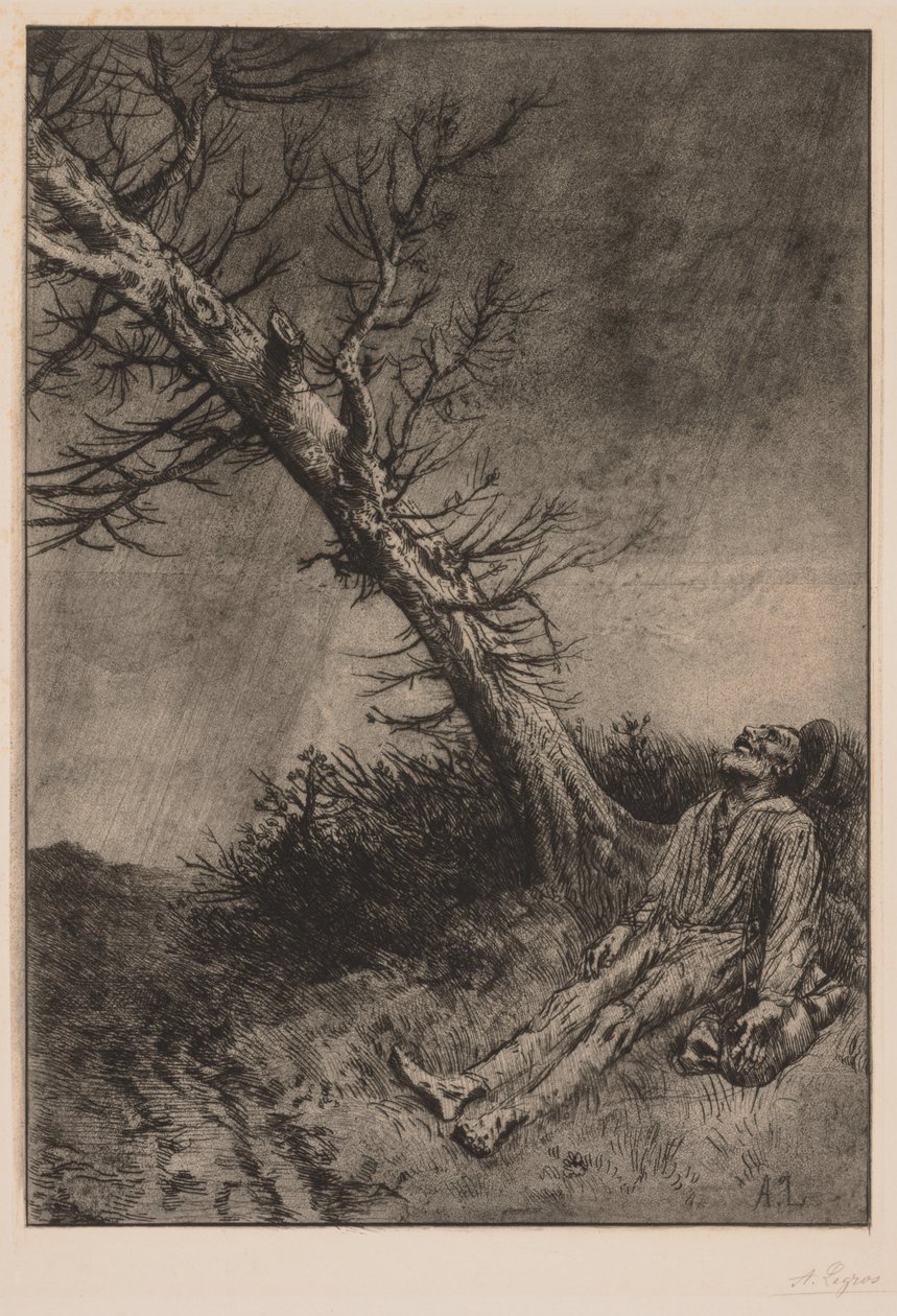Muerte del vagabundo de Alphonse Legros