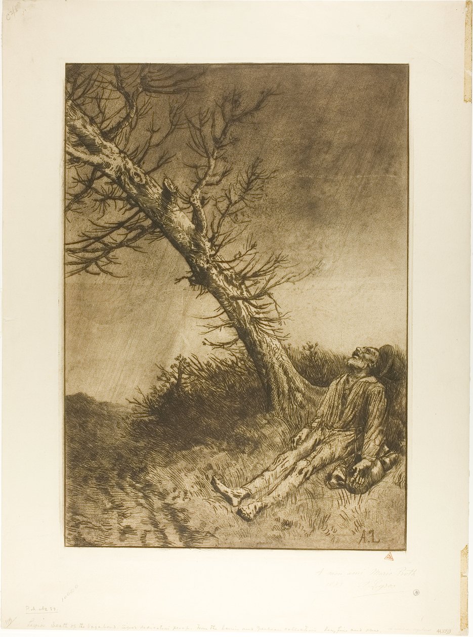 Muerte del vagabundo de Alphonse Legros